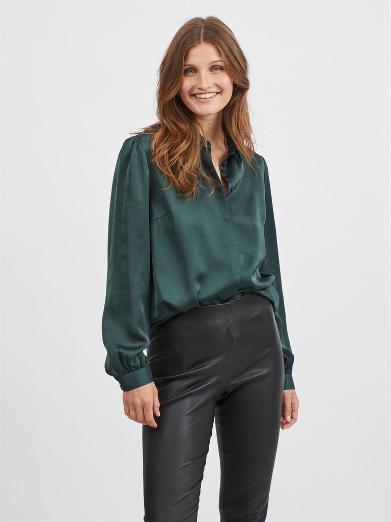 Top VIELLETTE SATIN L/S SHIRT/SU