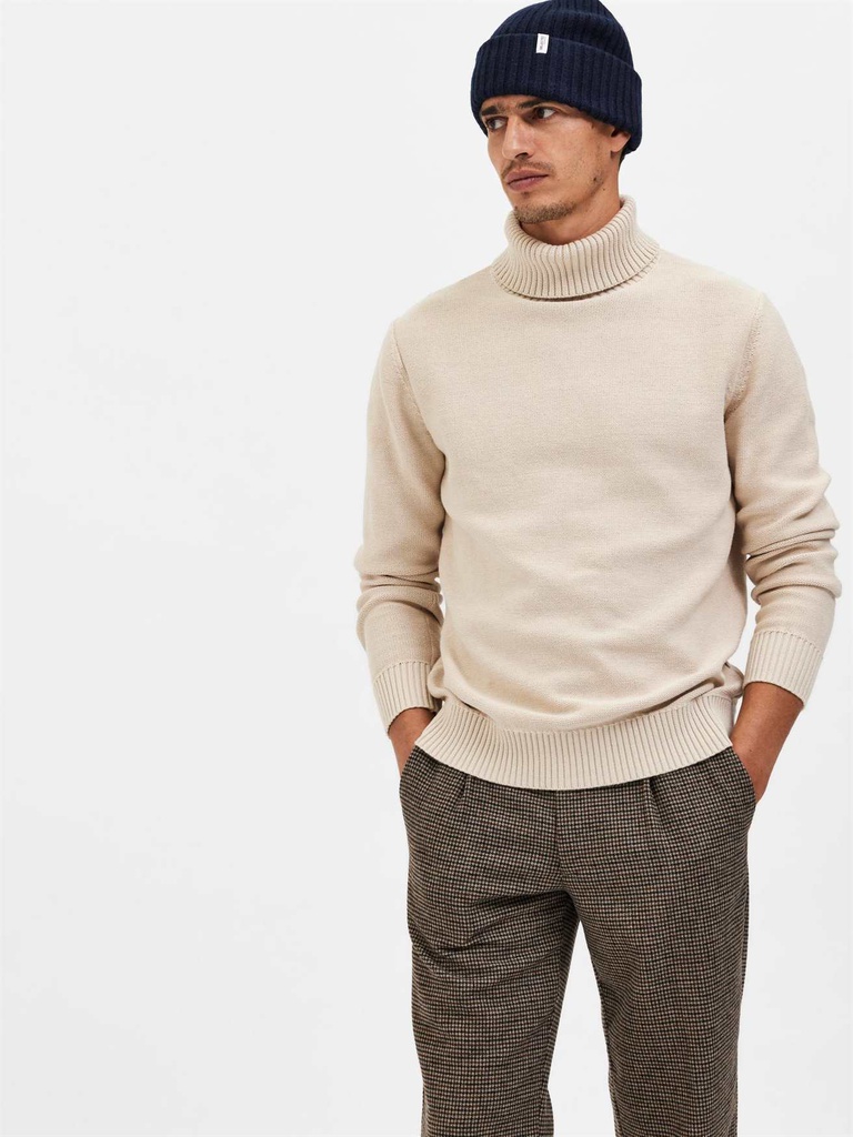 Pull SELECTED SLHAXEL LS KNIT ROLL NECK W