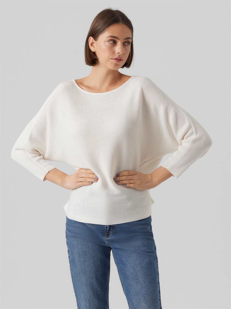 Pull VERO MODA VMNORA 3/4 BOATNECK BLOUSE NOOS