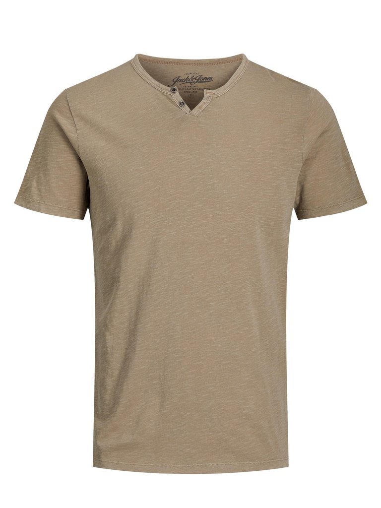 T-shirt JACK &amp; JONES SPLIT NECK TEE SS NOOS