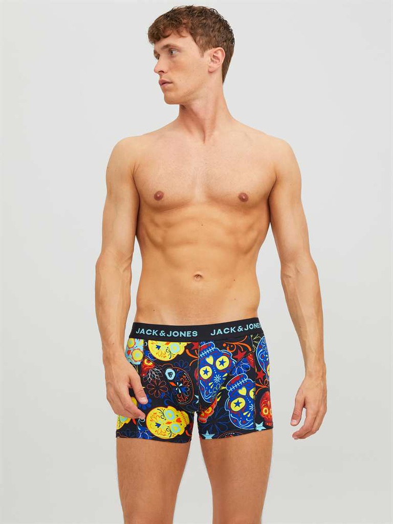 Sous-vêtements JACK &amp; JONES JACSUGAR SKULL TRUNKS 3 PACK. NOOS