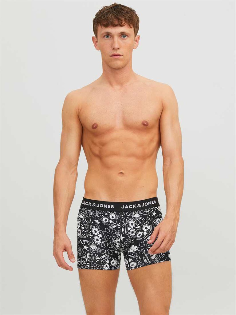 Sous-vêtements JACK &amp; JONES JACSUGAR SKULL TRUNKS 3 PACK. NOOS