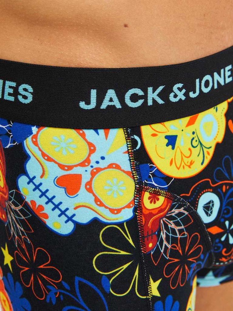 Sous-vêtements JACK &amp; JONES JACSUGAR SKULL TRUNKS 3 PACK. NOOS