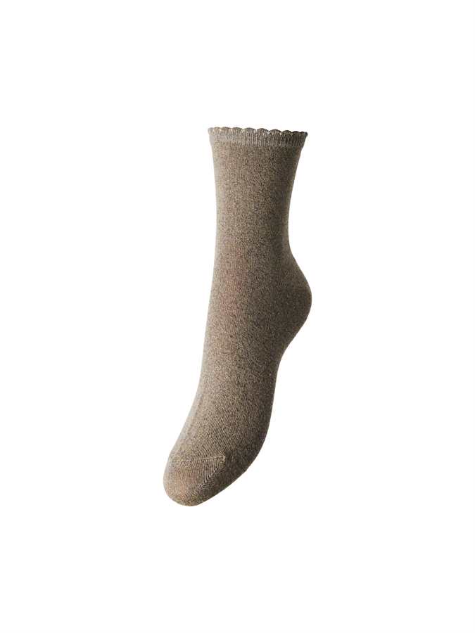 Chaussettes PIECES PCSEBBY GLITTER LONG 1 PACK SOCKS NOOS