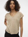 Top VERO MODA VMGATJA S/S V-NECK T-SHIRT JRS BTQ