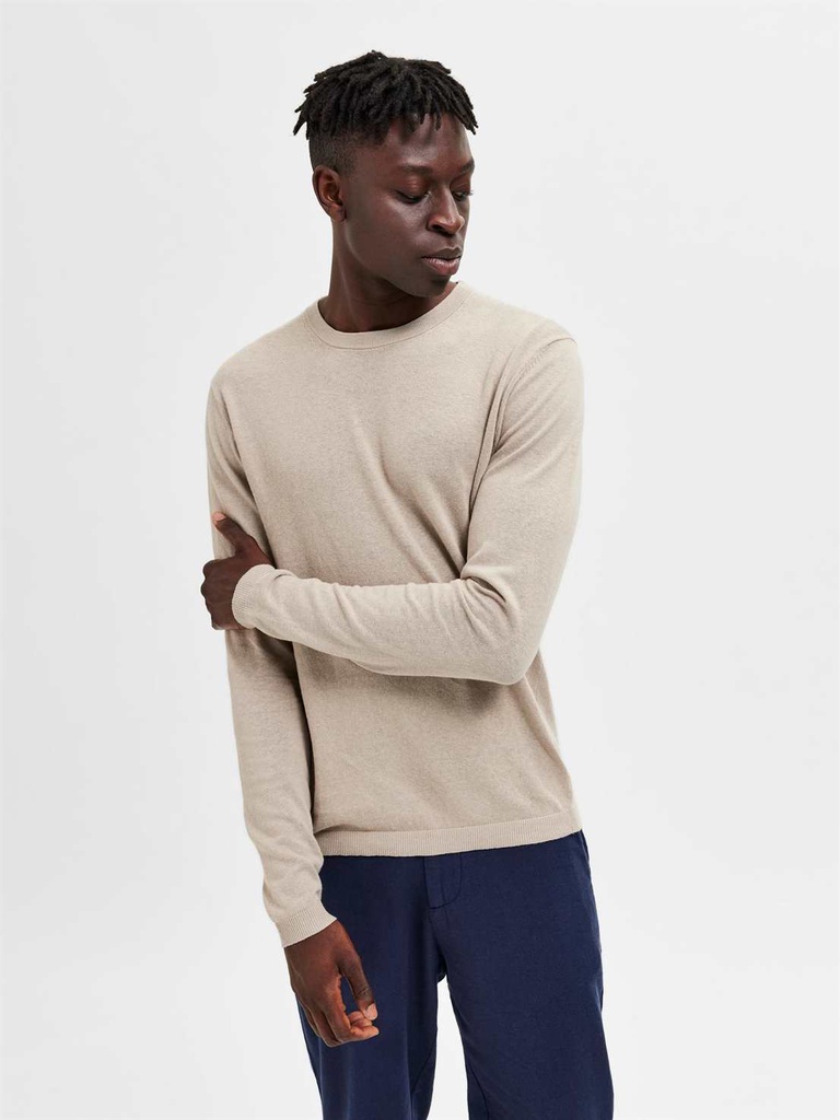 Pull SELECTED SLHBERG CREW NECK NOOS