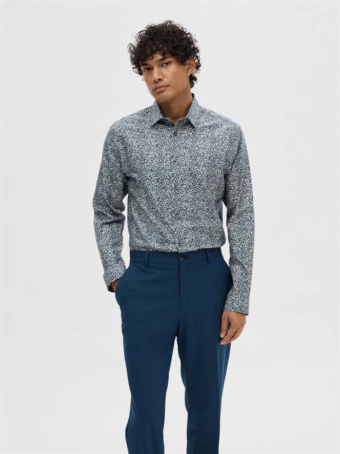 Chemise SELECTED SLHSLIM-ETHAN SHIRT LS AOP NOOS