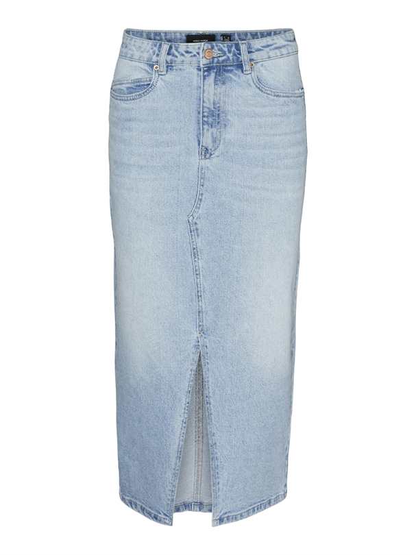 Jupe VERO MODA VMVERI HR CALF DENIM SKIRT GA MIX NOOS