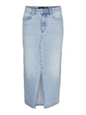 Jupe VERO MODA VMVERI HR CALF DENIM SKIRT GA MIX NOOS