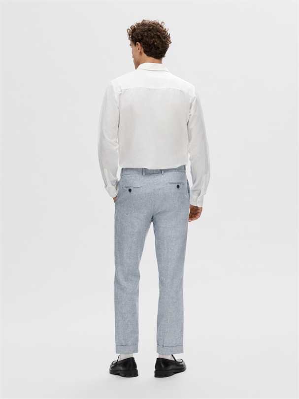 Pantalon SELECTED SLHREG-ANTON LINEN TRS