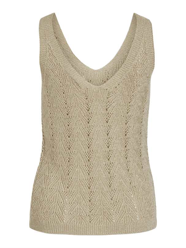 Pull VILA VIFOLIA V-NECK S/L GLITTER KNIT TOP