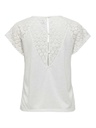 Top ONLY ONLSHIV S/S LACE MIX TOP BOX CS JRS