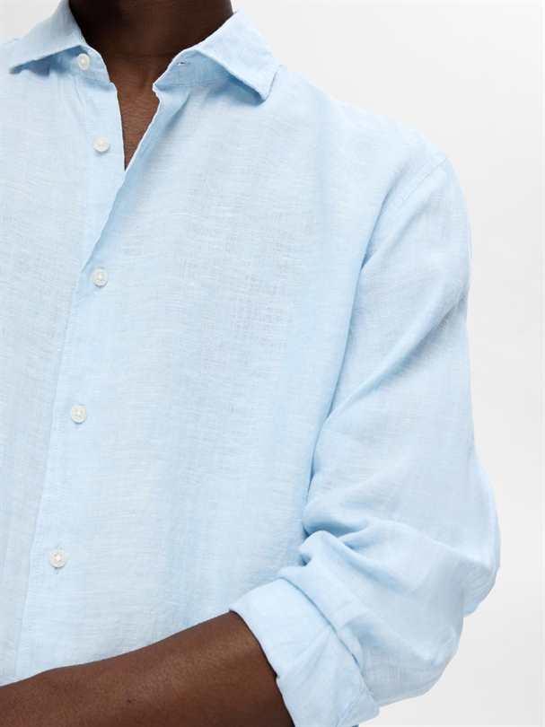 Chemise SELECTED SLHREGKYLIAN-LINEN SHIRT LS CUT AWAY