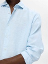 Chemise SELECTED SLHREGKYLIAN-LINEN SHIRT LS CUT AWAY