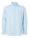 Chemise SELECTED SLHREGKYLIAN-LINEN SHIRT LS CUT AWAY