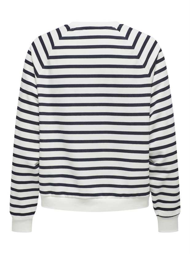 Sweat ONLY ONLJUDY L/S STRIPE HEART O-NECK CS SWT