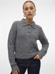 Pull VERO MODA VMNOVAH LS V-NECK POLO KNIT VMA