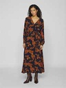 Robe VILA VIJOJA V-NECK LS ANCLE DRESS