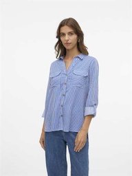 [10275283] Chemise VERO MODA VMBUMPY L/S SHIRT NOOS (XS, Bleu Clair)