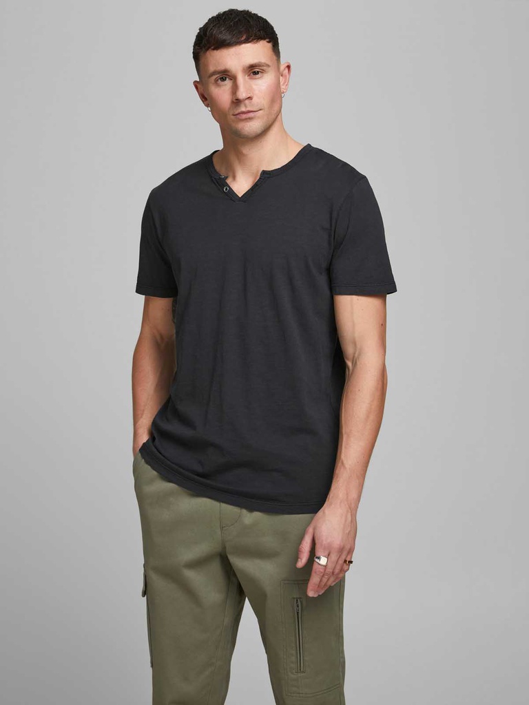 T-shirt JACK &amp; JONES SPLIT NECK TEE SS NOOS