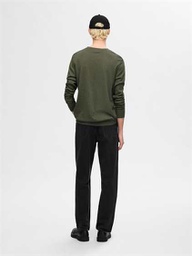 [16074682] Pull SELECTED SLHBERG CREW NECK NOOS (L, Kaki)