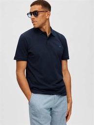 [16087839] Top SELECTED SLHDANTE SS POLO NOOS (XXL, Bleu Foncé)