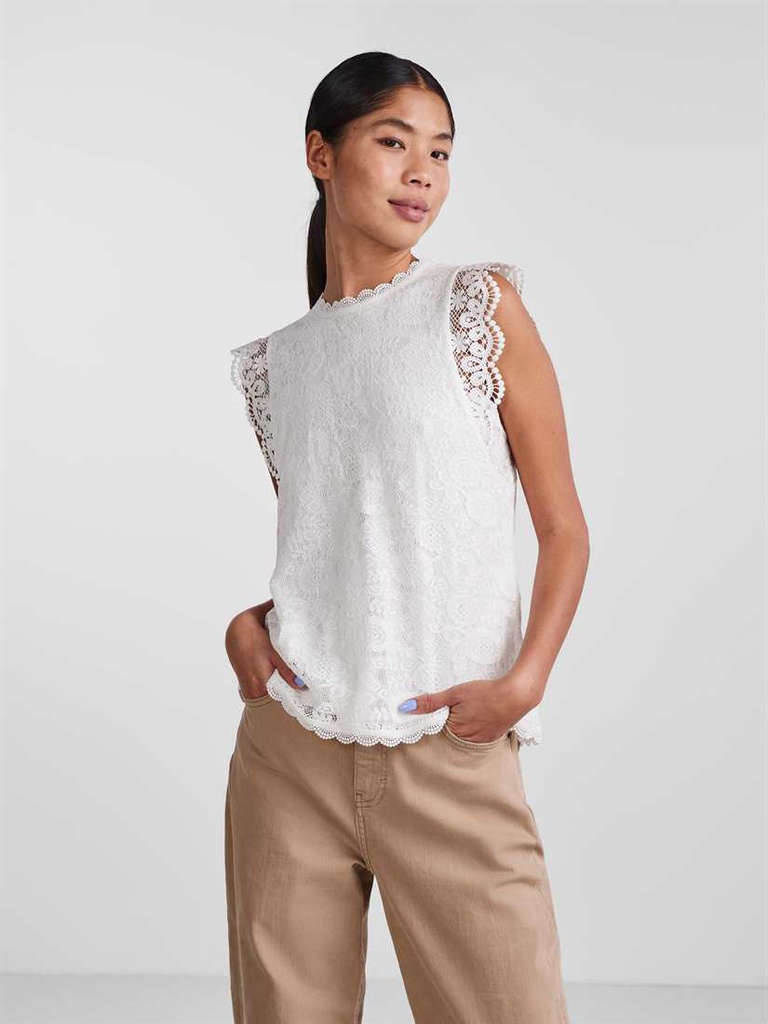 Top PIECES PCOLLINE SL LACE TOP NOOS BC