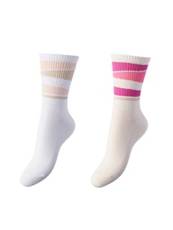 [17144544] Chaussettes PIECES PCBILLY SOCKS 2-PACK FC