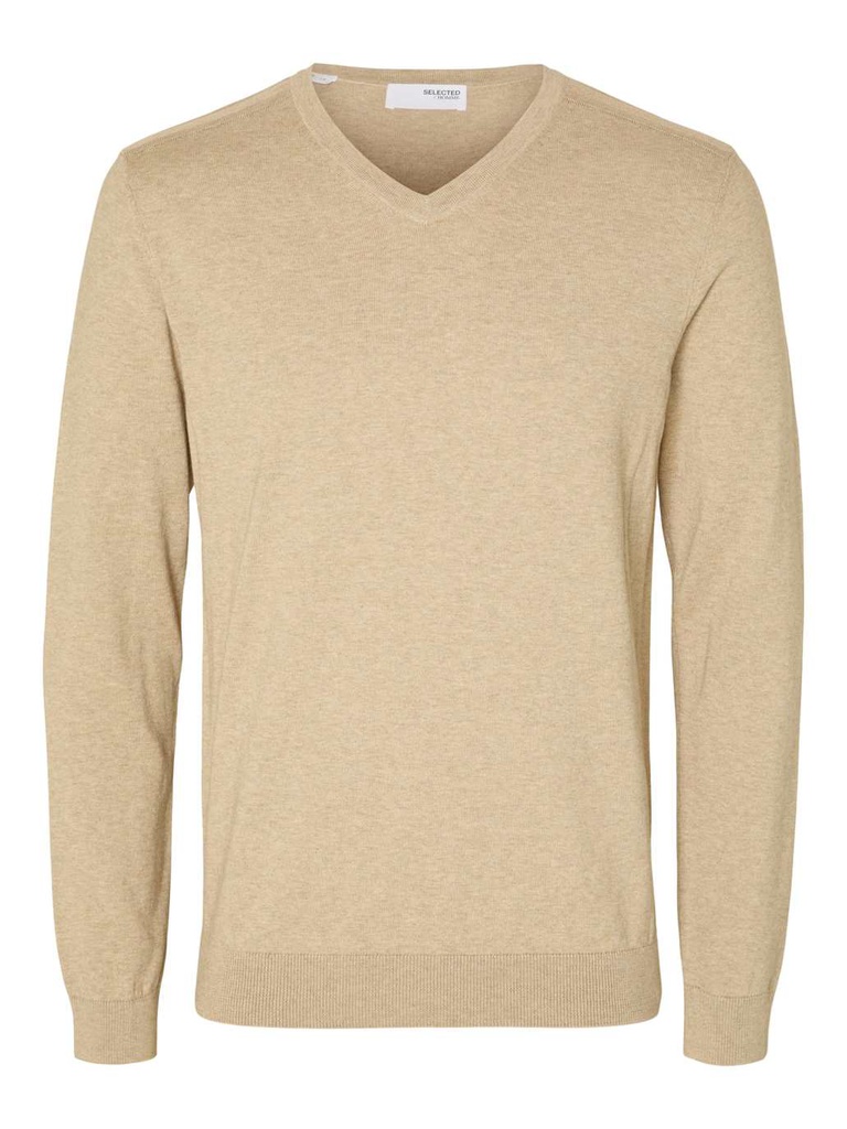 Pull SELECTED SLHBERG LS KNIT V-NECK NOOS