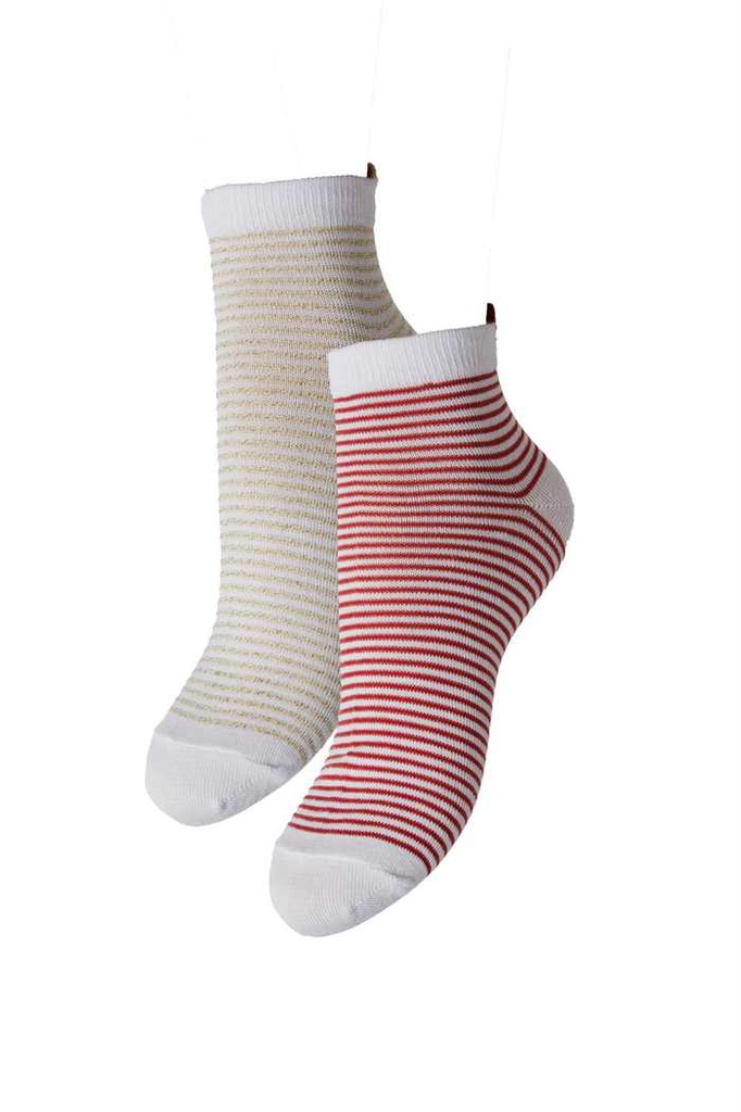 Chaussettes PIECES PCLAURA ANKLE SOCKS 2-PACK BC NOOS