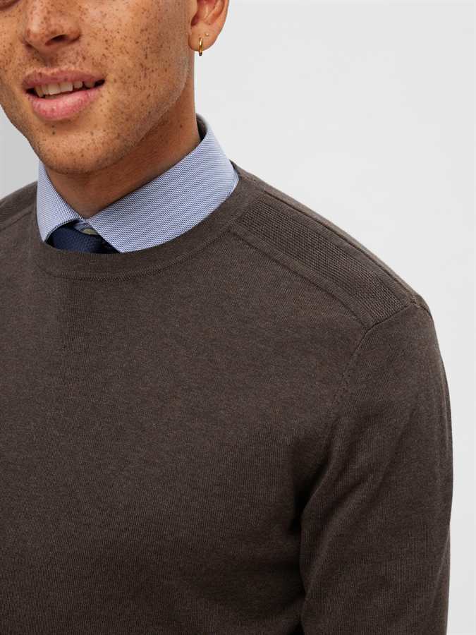 Pull SELECTED SLHBERG CREW NECK NOOS