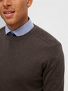 Pull SELECTED SLHBERG CREW NECK NOOS