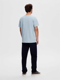 [16087842] T-shirt SELECTED SLHASPEN SS O-NECK TEE NOOS (L, Bleu Clair)
