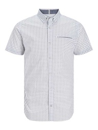 [12254944] Chemise JACK &amp; JONES JPRBLAJACK PRINT DETAIL SHIRT S/S SMU (L, Blanc)