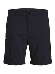 [12255133] Short JACK &amp; JONES JPSTBASIC JJCHINO SHORTS AOP FRANCE AKM (L, Bleu Foncé)