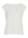 Top VILA VIFIARA BOAT NECK S/S KNOT TOP