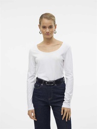 [10228809] T-shirt &amp; top VERO MODA MAXI MY LS SOFT UNECK GA NOOS (XS, Blanc)