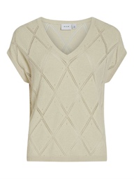 [14099991] Top VILA VIVARA V-NECK CAPSLEEVE KNIT TOP/C29 (M)