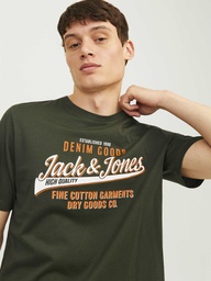 [12254862] T-shirt JACK &amp; JONES JJELOGO TEE SS O-NECK 2 COL AW24 SN (L, Kaki)