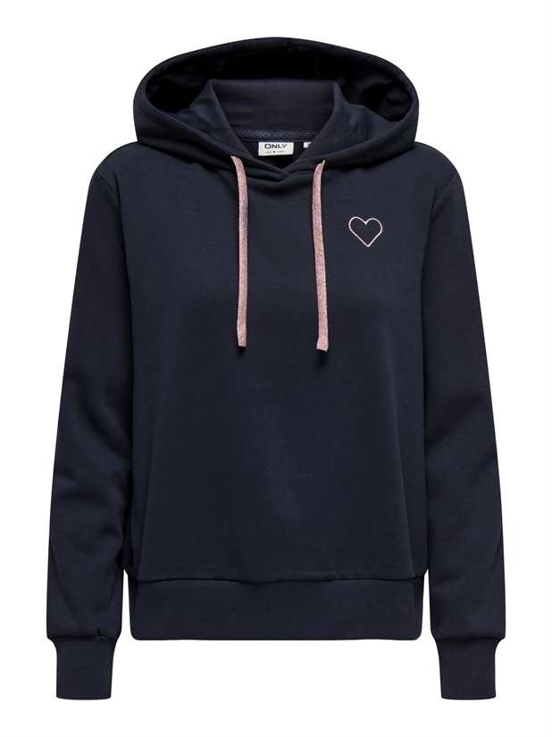 Sweat ONLY ONLNOLI L/S HEART HOOD SWT NOOS