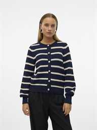 [10319138] Gilet VERO MODA VMAMAZING LS O-NECK CARDIGAN GA BOO (M, Bleu)