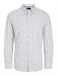 [12268132] Chemise JACK &amp; JONES JPRBLALEEDS PRINT DOBBY L/S SHIRT LN (L, Blanc)