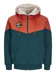 [12269593] Sweat JACK &amp; JONES JOREXPLORER SWEAT ZIP HOOD KA (L, Orange)