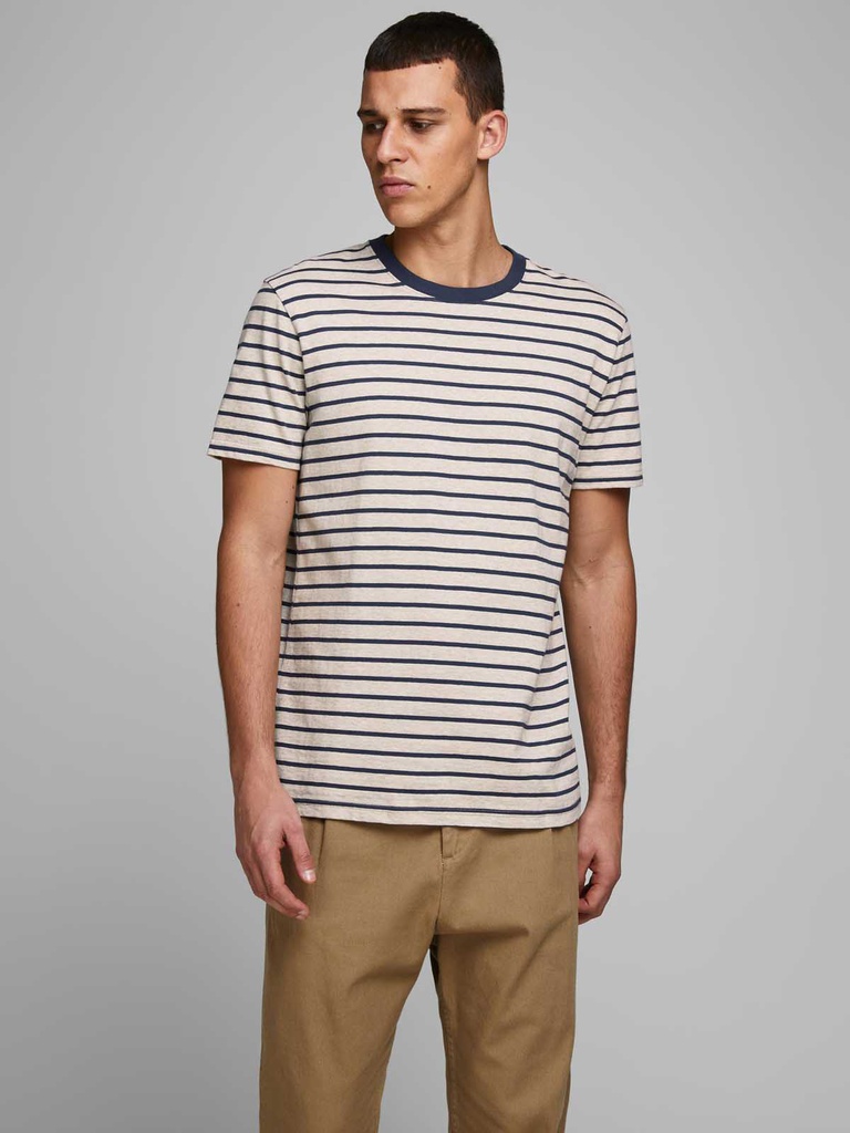 T-shirt JACK &amp; JONES STRIPED TEE SS CREW NECK NOOS