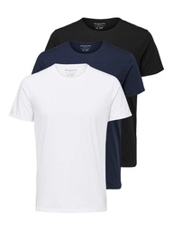 T-shirt SELECTED SLHNEWPIMA SS O-NECK TEE 3 PACK NO