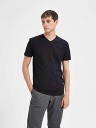 T-shirt SELECTED SLHAEL SS V-NECK TEE NOOS
